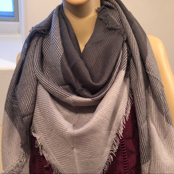 Plaid Blanket Scarf - Picture 2 of 4